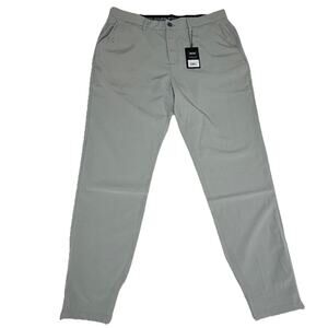 Waggle Greenside Men's Jogger Golf Pants Sz 36x30 Gray Ankle-Zip Stretch NWT